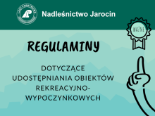 Regulaminy udostępniania obiektów rekreacyjno-wypoczynkowych i prowadzonych zajęć edukacyjnych